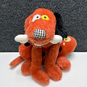 Russ Berrie Bowzers & Meowzers Orange Dog Plush Debby‎ Carman Chewdalootie 12"